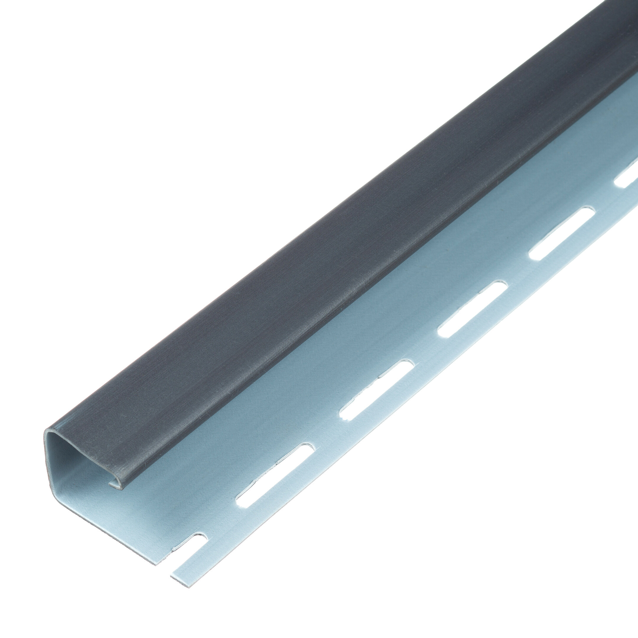 J-профиль ПВХ Docke графит RAL 7024 3 м 
J-профиль ПВХ Docke графит RAL 7024 3 м