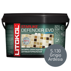 Затирка эпоксидная Litokol Starlike Defender Evo s.130 серый бетон 1 кг