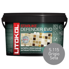Затирка эпоксидная Litokol Starlike Defender Evo s.115 серый шелк 1 кг