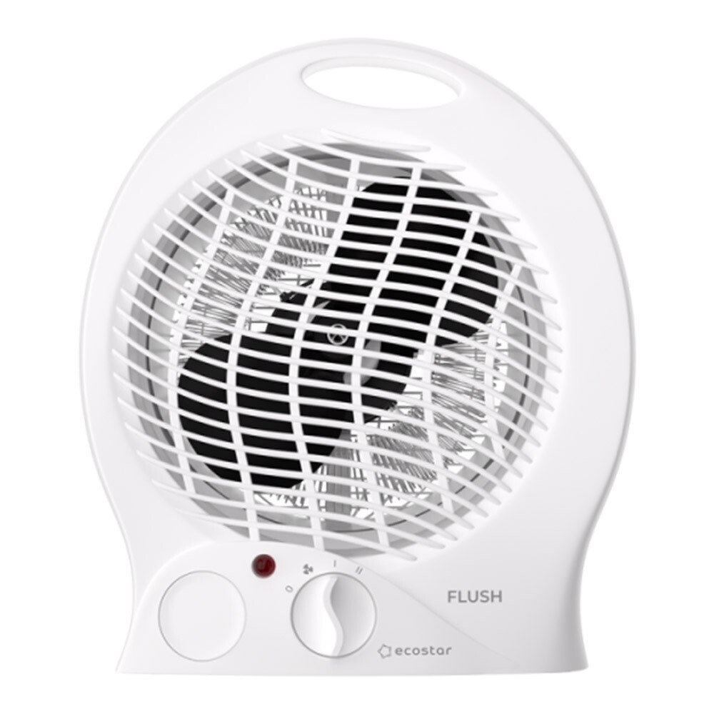 Тепловентилятор EcoStar Flush 2000 Вт (EFH-F2000DS-WT), Белый 
Тепловентилятор EcoStar Flush 2000 Вт (EFH-F2000DS-WT), Белый