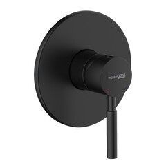 Смеситель для душа встраиваемый WasserKraft Gollach однорычажный с переключателем без лейки черный (3351)