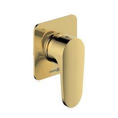 Смеситель для душа встраиваемый WasserKraft Neckar однорычажный с переключателем без лейки золото (2151)