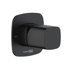 Смеситель для душа встраиваемый WasserKraft Nuthe однорычажный с переключателем без лейки черный (9151)