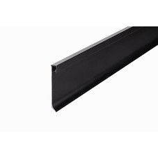 Плинтус алюминиевый напольный JD 21-60 мм led черный 60х12х2500 мм для скрытого монтажа