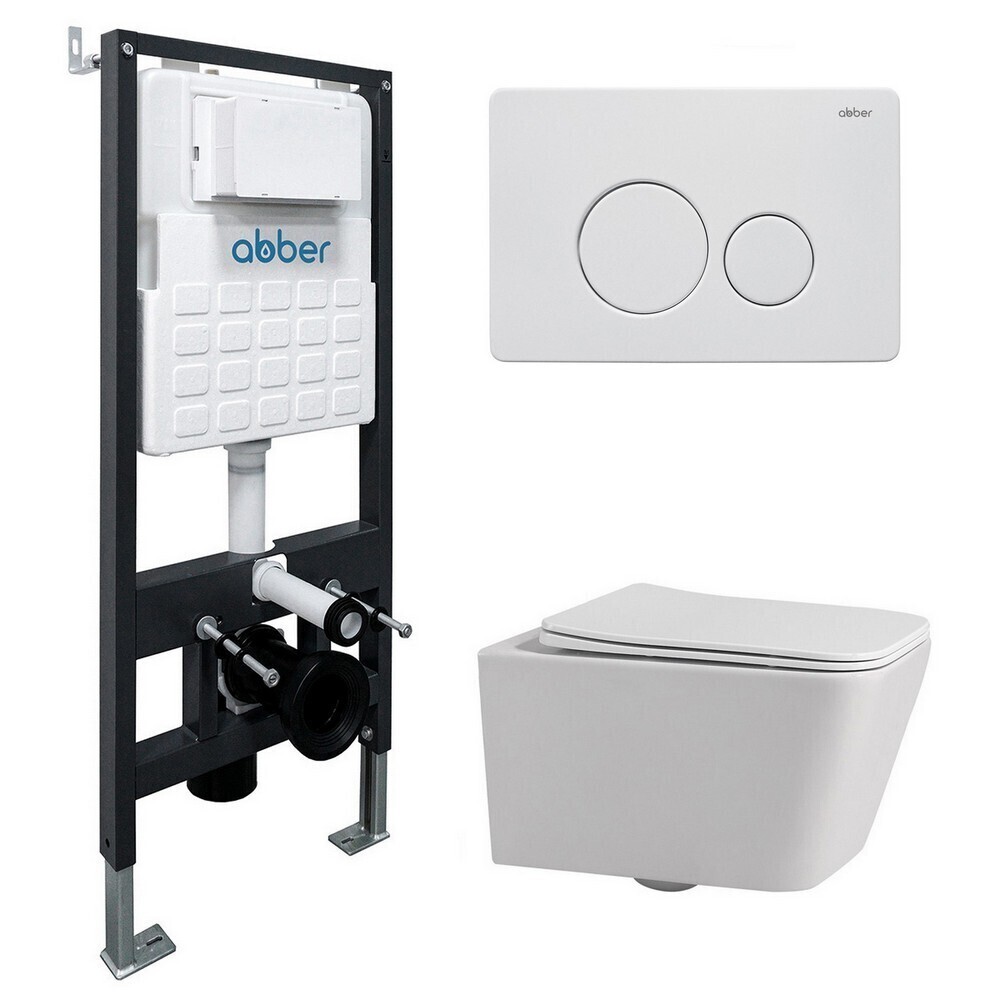 Комплект инсталляции Abber с унитазом Rechteck с кнопкой белой и сиденьем микролифт (AC1201-AC0105-AC0121MW)
Комплект инсталляции Abber с унитазом Rechteck с кнопкой белой и сиденьем микролифт (AC1201-AC0105-AC0121MW)