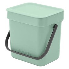Ведро для мусора Brabantia Sort & Go с крышкой 3 л пластик мятно-голубое