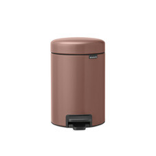 Ведро для мусора Brabantia NewIcon с крышкой 3 л металл светло-коричневое с педалью