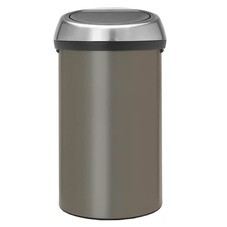 Ведро для мусора Brabantia Touch Bin с крышкой 60 л металл платиновое
