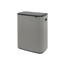 Ведро для мусора Brabantia Bo Touch Bin с крышкой двухсекционное 30/30 л металл минерально-серое