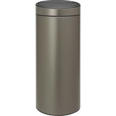 Ведро для мусора Brabantia Touch Bin New с крышкой 30 л металл платиновое