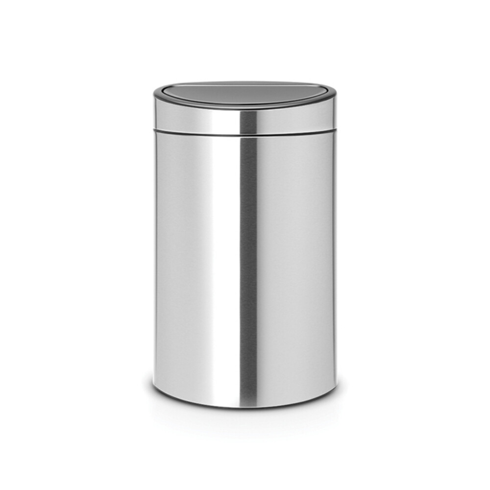 Ведро для мусора Brabantia Touch Bin New с крышкой 40 л металл стальное матовое, Серебро 
Ведро для мусора Brabantia Touch Bin New с крышкой 40 л металл стальное матовое, Серебро