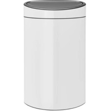 Ведро для мусора Brabantia Touch Bin New с крышкой 40 л металл белое