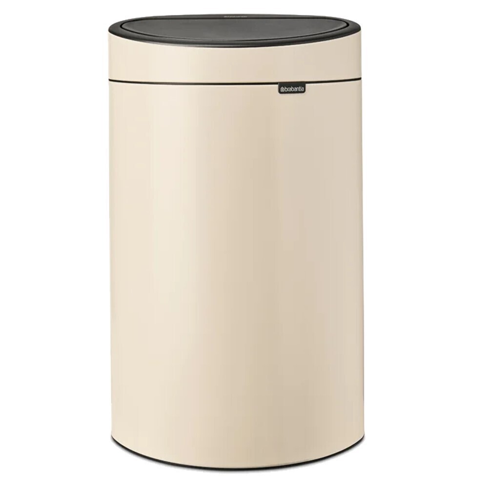 Ведро для мусора Brabantia Touch Bin New с крышкой 40 л металл бежевое, Бежевый 
Ведро для мусора Brabantia Touch Bin New с крышкой 40 л металл бежевое, Бежевый