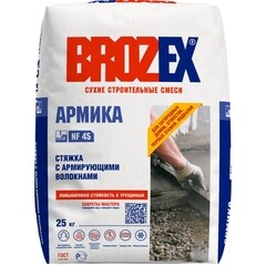 Ровнитель (стяжка пола) первичный Brozex Армика NF 45 армированный 25 кг