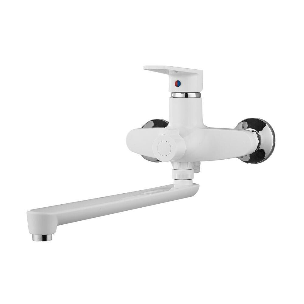 Смеситель для ванны РМС PL белый однорычажный с длинным изливом без лейки (PL6-006E)
Смеситель для ванны РМС PL белый однорычажный с длинным изливом без лейки (PL6-006E)