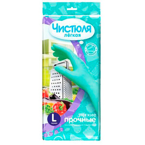 Перчатки хозяйственные резиновые размер L