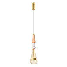 Светильник светодиодный подвесной Arte Lamp Coral 3000К 8 Вт 3 кв.м латунь IP20 (A2405SP-8YL)