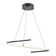 Люстра светодиодная подвесная Maytoni Curve 31 Вт 3000-4000К 15,5 кв.м (MOD242PL-L33BK)