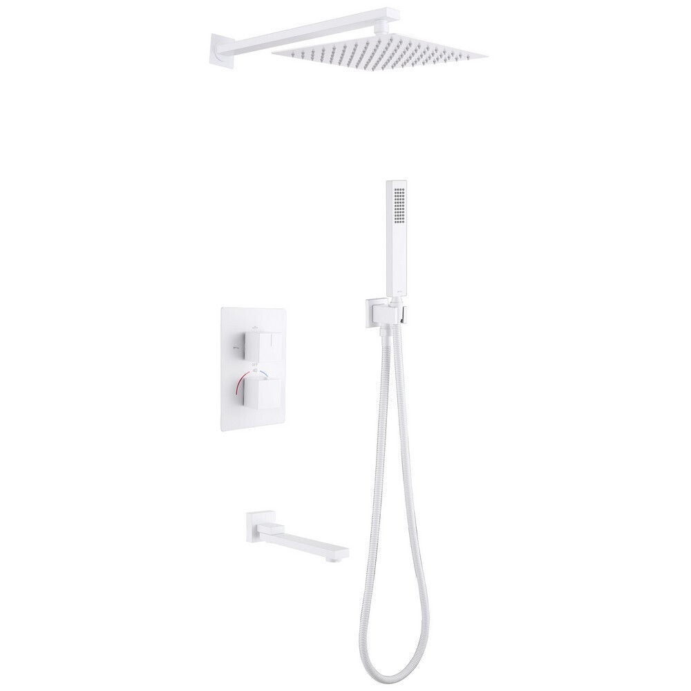 Душевая система Abber Daheim встраиваемая с верхним душем с лейкой со смесителем белая матовая (AF8250W)
Душевая система Abber Daheim встраиваемая с верхним душем с лейкой со смесителем белая матовая (AF8250W)