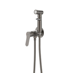 Смеситель с гигиеническим душем встраиваемый Lemark Siberia со скрытой частью в комплекте графит (LMF-7058B-GM)