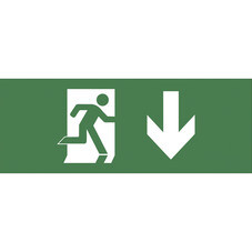 Наклейка эвакуационный знак Эра Стрелка вниз самоклеящаяся зеленая (INFO-SSA-103)