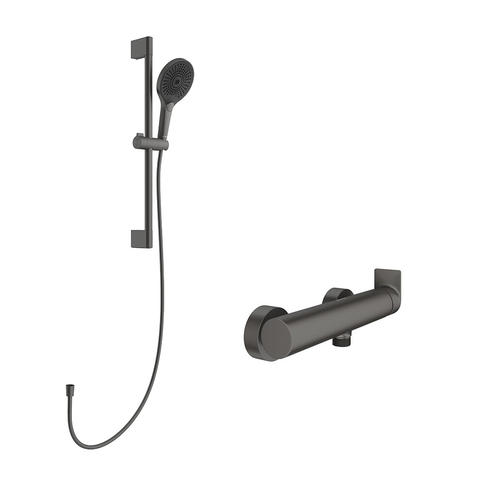 Смеситель для душа без излива Aqueduto Geometrico оружейная сталь с лейкой однорычажный (GEO2B10045)
Смеситель для душа без излива Aqueduto Geometrico оружейная сталь с лейкой однорычажный (GEO2B10045)