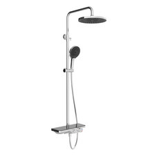 Душевая система Aqueduto Chuva с верхним душем с лейкой с изливом хром (CHU0400)