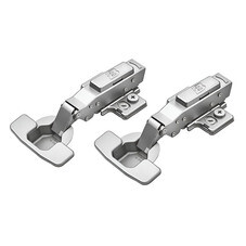 Петля мебельная накладная для шкафа Samet с доводчиком 110° металл 116х63х24 мм (2 шт.)