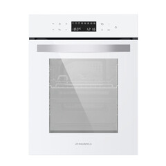 Духовой шкаф электрический встраиваемый Maunfeld EOEH5110W 450 мм белый