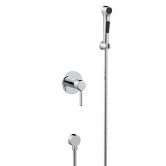 Смеситель с гигиеническим душем встраиваемый Voda Column со скрытой частью в комплекте хром (CLM83H)