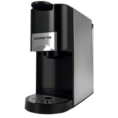 Кофеварка капсульная/рожковая Polaris PCM 2020 3-in-1 черная/нержавеющая сталь