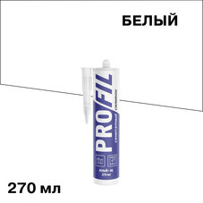 Герметик силиконовый санитарный Soudal Профиль белый 270 мл