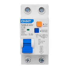 Автомат дифференциальный Chint NXBLE-63Y 16А 1P+N тип AC 10 мА 4,5 кА (105524)