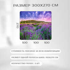 Фотообои Фотообойкин Лавандовое поле Pt-040_3 (3х2,7 м)