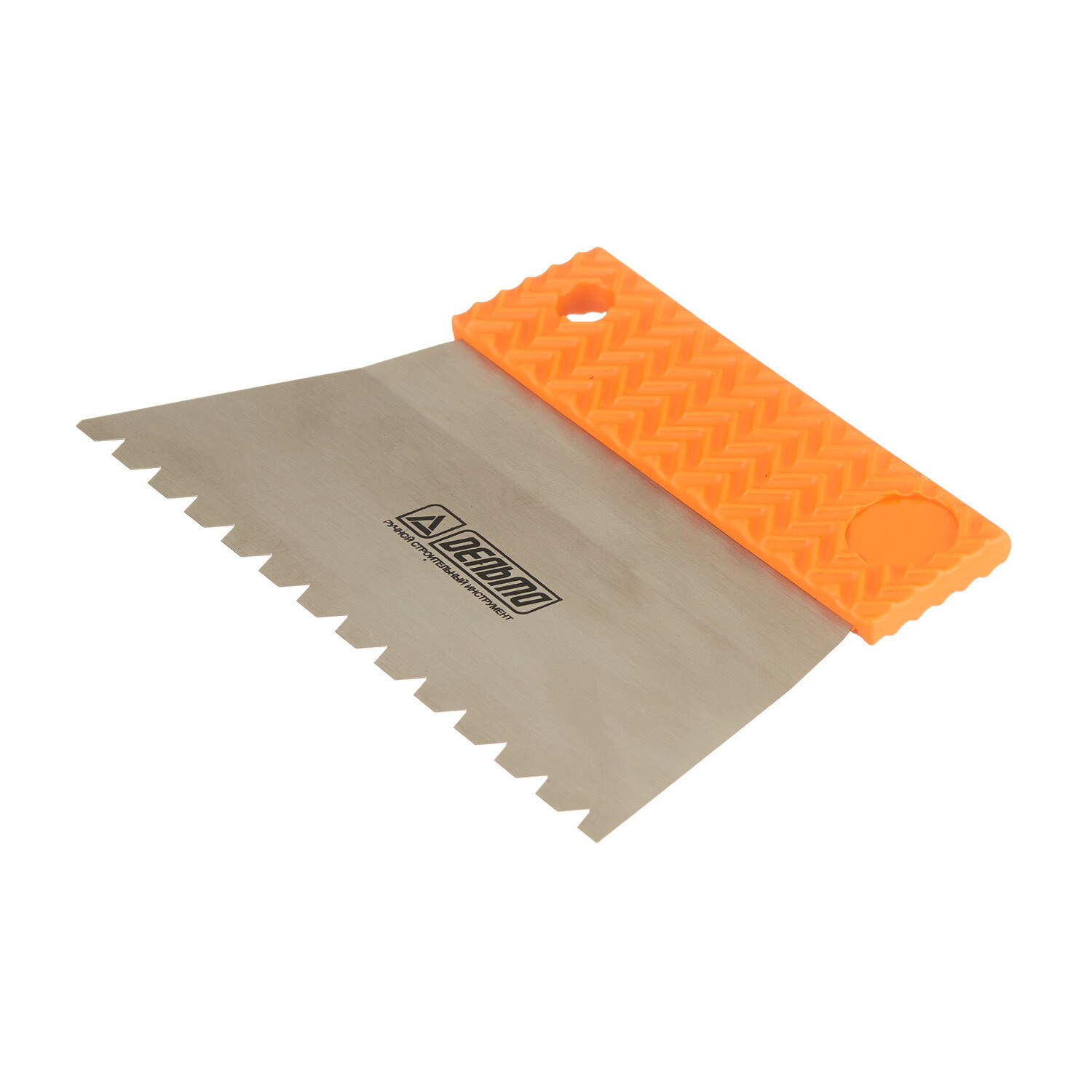 Шпатель для клея зубчатый Дельта 180 мм В11 нержавеющая сталь с эргономичной ручкой (10800-В11)
Шпатель для клея зубчатый Дельта 180 мм В11 нержавеющая сталь с эргономичной ручкой (10800-В11)