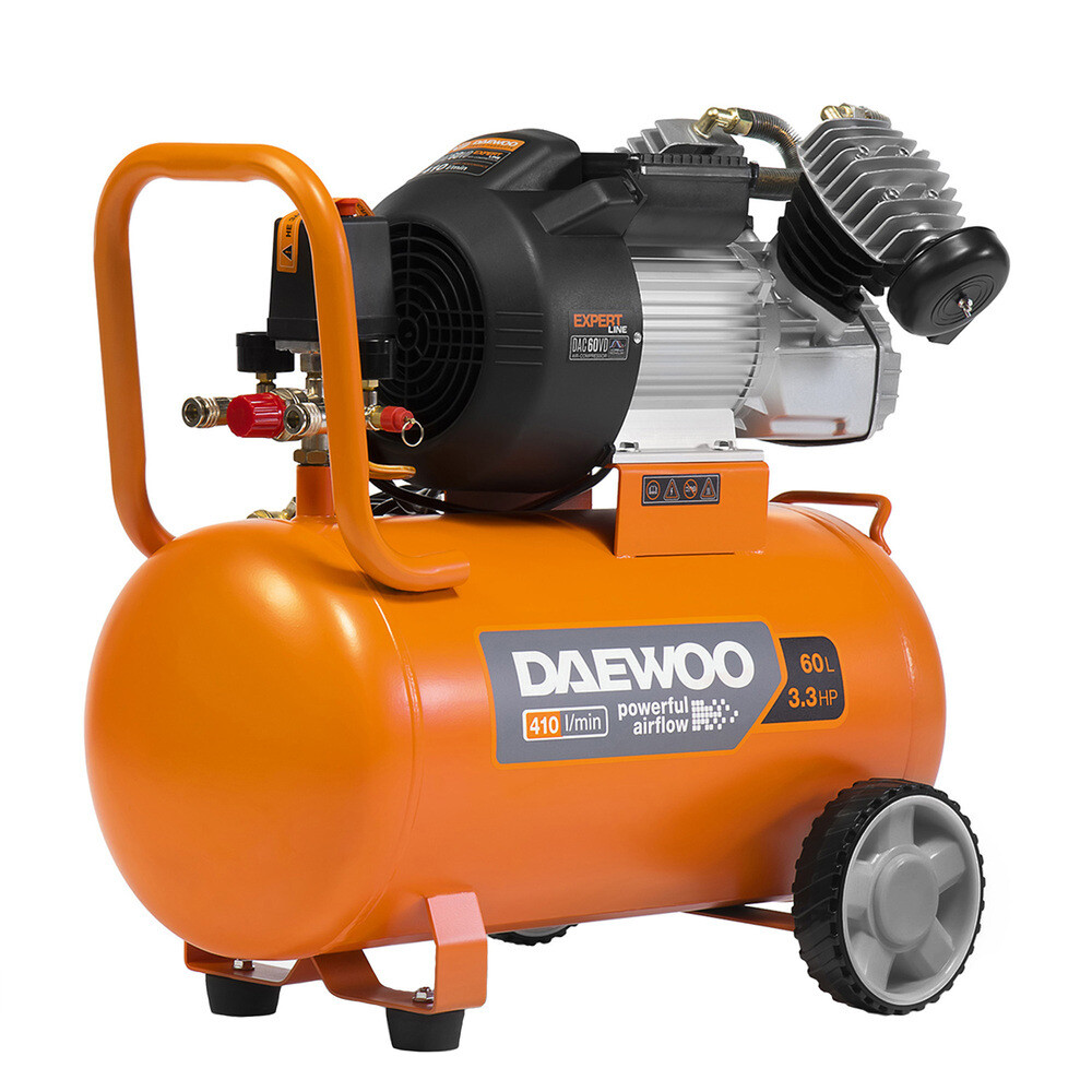 Компрессор масляный Daewoo DAC 60VD 60 л 2,1 кВт
Компрессор масляный Daewoo DAC 60VD 60 л 2,1 кВт