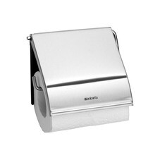Держатель для туалетной бумаги Brabantia ReNew с крышкой сталь серебро (385322)