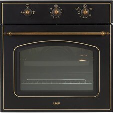 Духовой шкаф газовый встраиваемый Lauf DG-607BL 600 мм черный