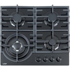 Варочная панель газовая Lauf PG-619BL 4 конфорки черная