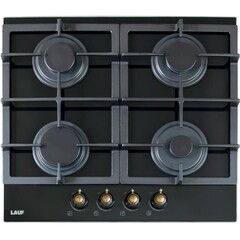 Варочная панель газовая Lauf PG-618BL classic 4 конфорки черная