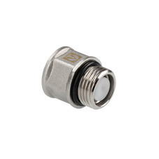 Клапан отсекающий Valtec 3/8 НР(ш) х 3/8 ВР(г) для монтажа и демонтажа воздухоотводчика (VT.539.N.03)