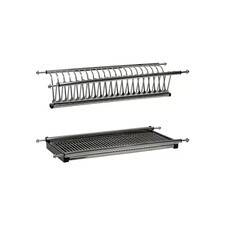 Сушилка для посуды двухуровневая 60 см серебро (FRM1515.60PT)