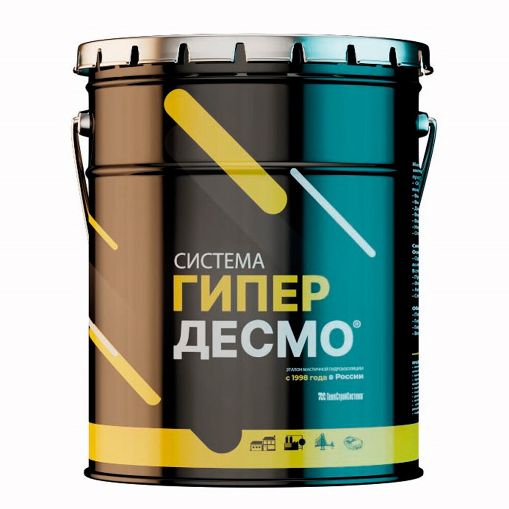 Мастика гидроизоляционная полиуретановая Hyperdesmo 25 кг серая, Серый
Мастика гидроизоляционная полиуретановая Hyperdesmo 25 кг серая, Серый