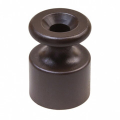 Изолятор Bironi для витого провода пластиковый коричневый (100 шт.)