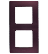 Рамка Legrand Etika двухместная сливовая (672562)