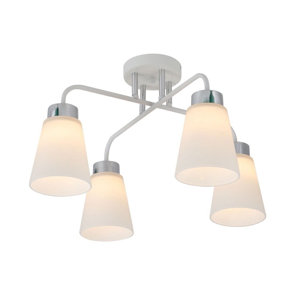 Люстра потолочная Schaffner Fattore E27 160 Вт 16 кв.м (4555-4 WH-CR)
Люстра потолочная Schaffner Fattore E27 160 Вт 16 кв.м (4555-4 WH-CR)