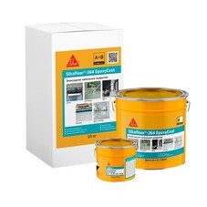 Пол эпоксидный Sika Sikafloor-264 EpoxyCoat (A+B) двухкомпонентный серый RAL 7040 8,5 кг + 1,5 кг