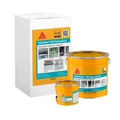 Пол эпоксидный Sika Sikafloor-264 EpoxyCoat (A+B) двухкомпонентный серый RAL 7040 8,5 кг + 1,5 кг