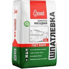 Шпаклевка цементная Старатели выравнивающая светло-бежевая 20 кг