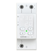 Реле напряжения и тока модульное Welrok VI-32 220 В 32 А тип AC цифровое